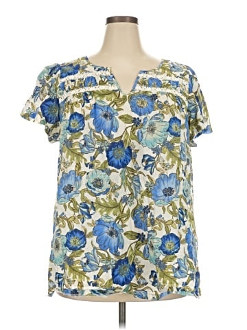 Lane Bryant Short Sleeve Blouse (view 1)