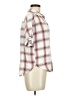 Universal Thread 100% Rayon Plaid Ivory Short Sleeve Button-Down Shirt Size M - photo 4