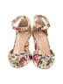 J.Crew Floral Ivory Pink Heels Size 8 1/2 - photo 2