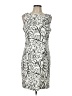 DressBarn Graphic Silver Cocktail Dress Size 12 - photo 1