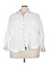 Cato White 3/4 Sleeve Button-Down Shirt Size 22 - 24 - photo 1