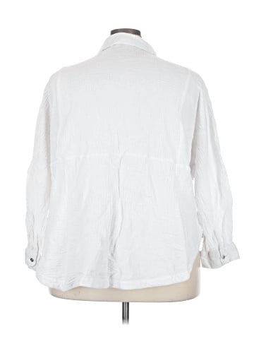 Cato 3/4 Sleeve Button-Down Shirt (view 2)