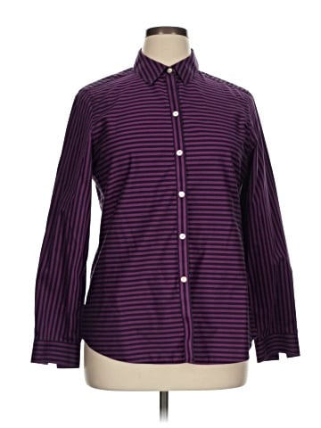 Foxcroft Long Sleeve Button-Down Shirt (view 1)