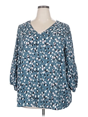 Collective Concepts 3/4 Sleeve Blouse (view 1)