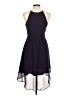 Esley 100% Polyester Solid Purple Cocktail Dress Size M - photo 2