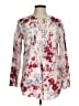 CW Classics 100% Cotton Floral Ivory Long Sleeve Blouse Size M - photo 1
