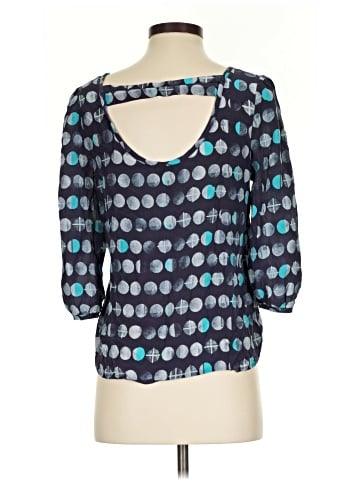 HD in Paris 3/4 Sleeve Silk Top (view 2)