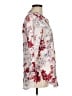 CW Classics 100% Cotton Floral Ivory Long Sleeve Blouse Size M - photo 4