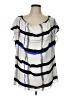 Escada Silver Short Sleeve Blouse Size EU 44 / US 14 - photo 1