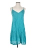 Unbranded 100% Polyester Solid Teal Casual Dress Size XS - photo 1