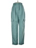 ASOS 100% Polyester Teal Cargo Pants Size 2 - photo 1