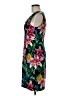 Connected Apparel Tropical Floral Pink Black Cocktail Dress Size 6 - photo 5