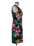 Connected Apparel Tropical Floral Pink Black Cocktail Dress Size 6 - photo 4