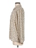 Pleione 100% Polyester Animal Print Ivory Long Sleeve Blouse Size M - photo 5