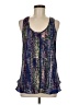 Sparkle & Fade 100% Polyester Blue Sleeveless Blouse Size M - photo 1