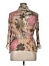 Coldwater Creek 100% Polyester Floral Brown 3/4 Sleeve Blouse Size XL (petite) - photo 2