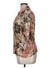 Coldwater Creek 100% Polyester Floral Brown 3/4 Sleeve Blouse Size XL (petite) - photo 5