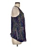 Sparkle & Fade 100% Polyester Blue Sleeveless Blouse Size M - photo 4