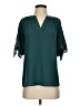 MICHAEL Michael Kors Teal 3/4 Sleeve Blouse Size XXS - photo 1