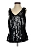 Together 100% Polyester Black Sleeveless Blouse Size 4 - photo 1