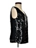 Together 100% Polyester Black Sleeveless Blouse Size 4 - photo 4