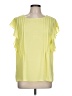 Counterparts 100% Polyester Yellow Short Sleeve Blouse Size L - photo 1