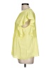 Counterparts 100% Polyester Yellow Short Sleeve Blouse Size L - photo 5
