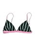 Assorted Brands Stripes Green Swimsuit Top Size M - photo 1