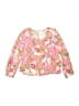 Matilda Jane 100% Rayon Floral Pink Long Sleeve Blouse Size 8 - photo 1