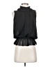 Kenneth Cole New York 100% Polyester Black Sleeveless Blouse Size 2 - photo 1