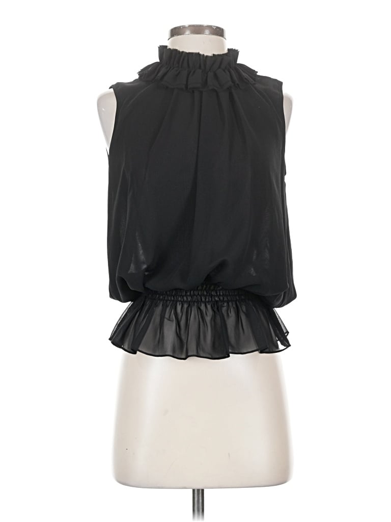 Pre-owned Kenneth Cole New York Sleeveless Blouse In Black