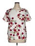 Van Heusen 100% Polyester White Short Sleeve Blouse Size XL - photo 1