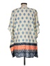 Joy Joy 100% Polyester Blue Kimono Size Med - Lg - photo 2