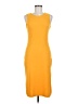 RDI Solid Orange Casual Dress Size M - photo 1