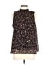 Midnight Sky 100% Polyester Black Sleeveless Blouse Size XL - photo 1