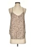 Olivia Grey 100% Polyester Tan Sleeveless Blouse Size XS - photo 1