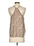Olivia Grey 100% Polyester Tan Sleeveless Blouse Size XS - photo 2