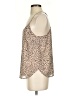Olivia Grey 100% Polyester Tan Sleeveless Blouse Size XS - photo 5