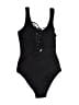 Rhythm. Solid Black One Piece Swimsuit Size S - photo 2