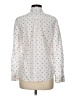 Talbots Polka Dots White Long Sleeve Button-Down Shirt Size M - photo 2