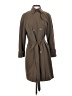 Gallery 100% Polyester Brown Trenchcoat Size XS - photo 1