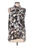 Simply Vera Vera Wang 100% Polyester Silver Sleeveless Blouse Size M - photo 1