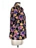 Notations 100% Polyester Floral Purple Short Sleeve Blouse Size L - photo 4