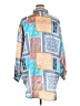 Shein Curve 100% Polyester Paisley Blue Long Sleeve Blouse Size 4X - photo 2