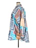 Shein Curve 100% Polyester Paisley Blue Long Sleeve Blouse Size 4X - photo 5