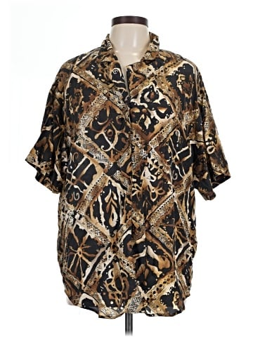 Carole Little Short Sleeve Silk Top (view 1)