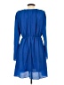 Aqua 100% Polyester Solid Blue Casual Dress Size XS - photo 2