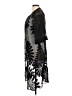 Raj 100% Viscose Black Kimono One size - photo 5