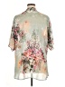 Unbranded Floral Green Short Sleeve Blouse Size XL - photo 2