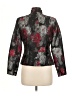 Coldwater Creek 100% Polyester Floral Black Jacket Size 6 - photo 2